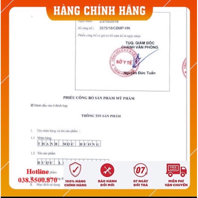 [CHÍNH HÃNG ] Dầu Gội Thảo Dược Thanh Mộc Hương 350 ml