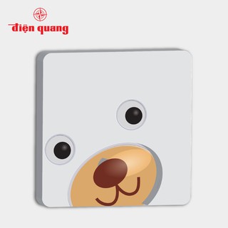 Đèn ngủ LED Điện Quang ĐQ LNL04 WW (cảm biến quang, con gấu vuông, ánh sáng vàng)