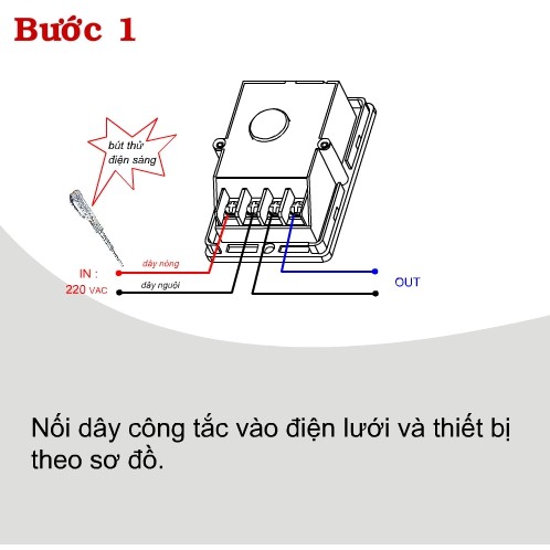 [Hàng tốt] CÔNG TẮC ĐIỀU KHIỂN TỪ XA CÔNG SUẤT LỚN TPE RC1A