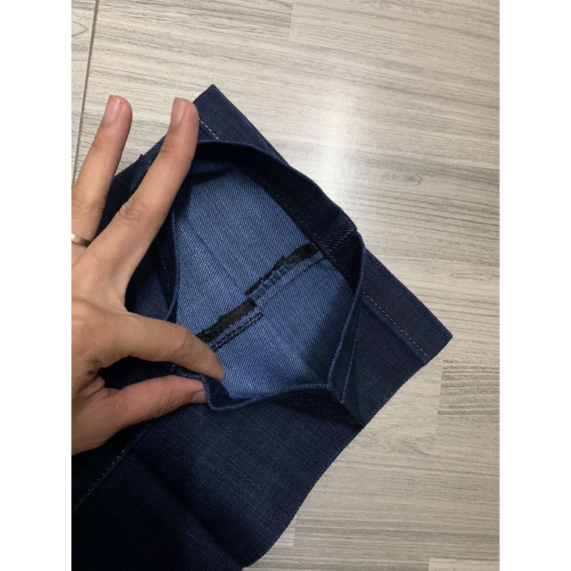 Quần bò nam trung niên túi chéo dáng thụng chất co giãn | BigBuy360 - bigbuy360.vn