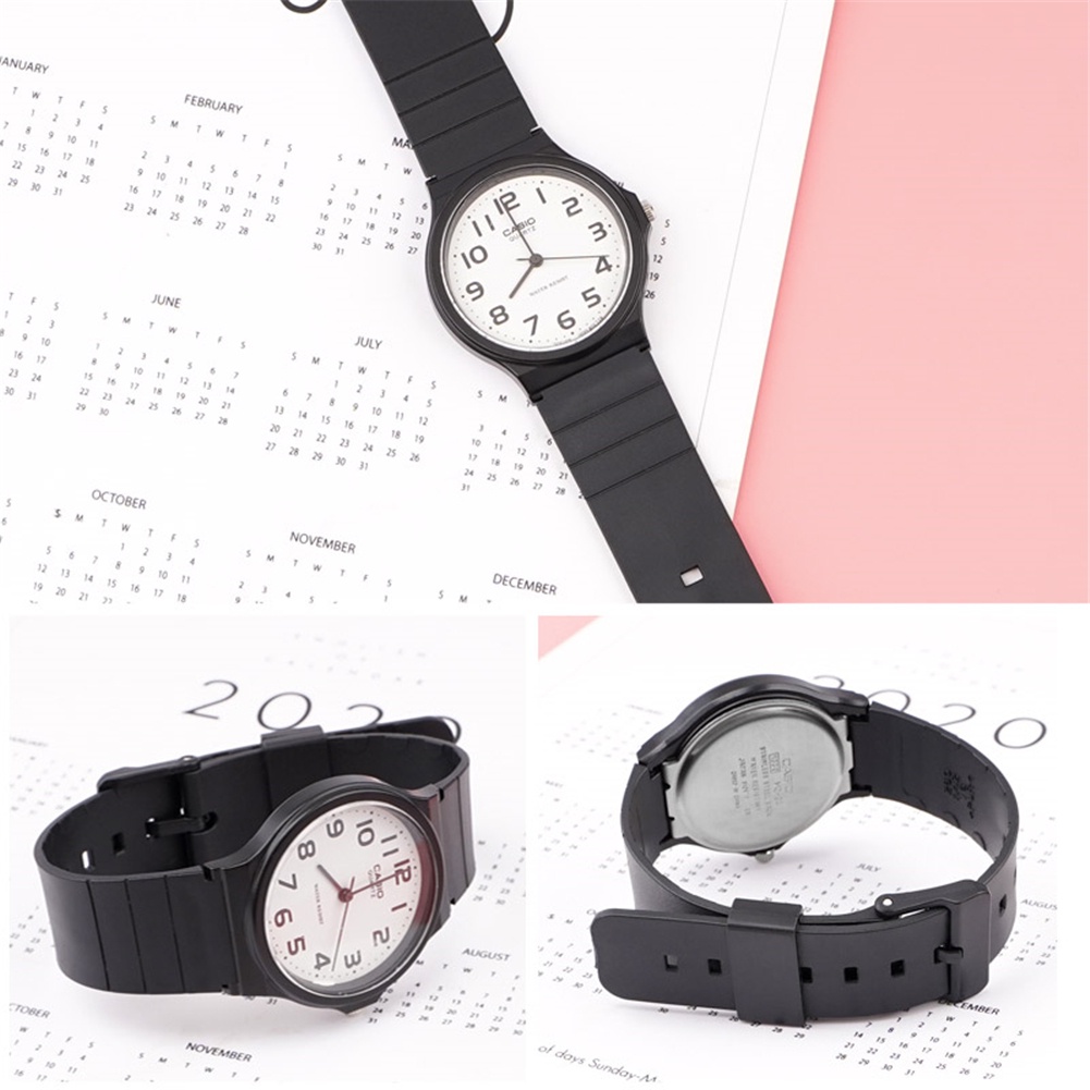 Dây Đeo Cao Su TPU Màu Đen Thay Thế Cho Đồng Hồ Casio MQ-24 MQ27 MQ76 MQ58 MQ104 MQ41 MW-240 MW59