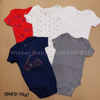 Set 5 body chip carter xuất dư cho bé trai, bé gái