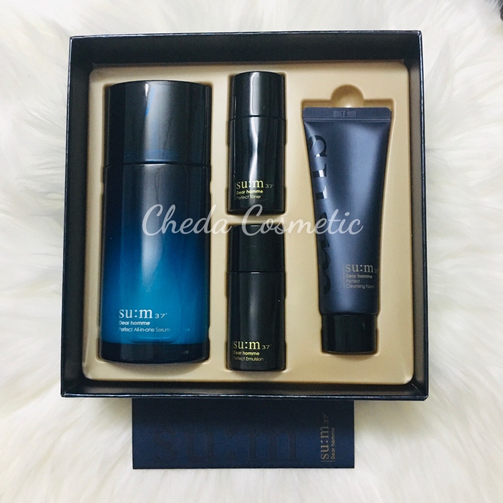 Set Dưỡng Da Cho Nam Giới su:m37˚ Dear Home Perfect All In One Serum Special Set.