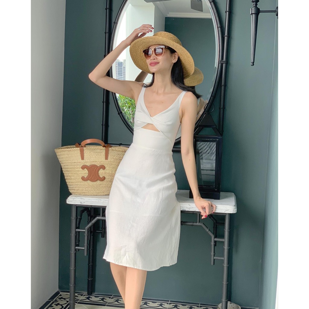 Váy linen nhiều màu audrey dress lalalune