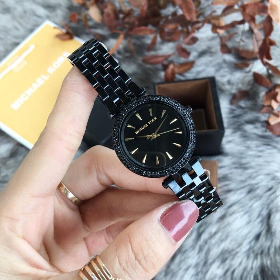 (Thẻ bảo hành 12 tháng) [Siêu Phẩm]  [HOT HOT]  Đồng hồ nữ Michael kors MK46 viền đính đá sang trọng đẳng cấp