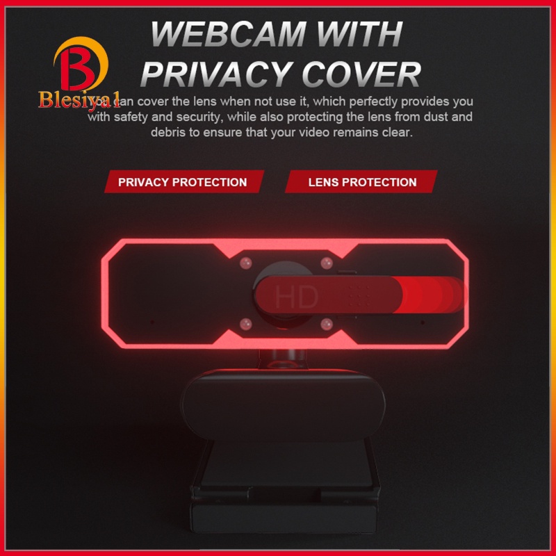Webcam Tự Động Lấy Nét Blesiya1 1080p Tích Hợp Micro Tiện Dụng | BigBuy360 - bigbuy360.vn