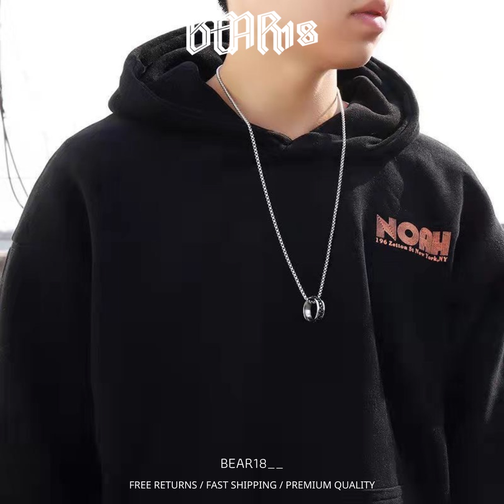 Dây chuyền - vòng cổ mặt chiếc nhẫn chất liệu thép titan không gỉ phong cách đơn giản unisex phù hợp nam và nữ