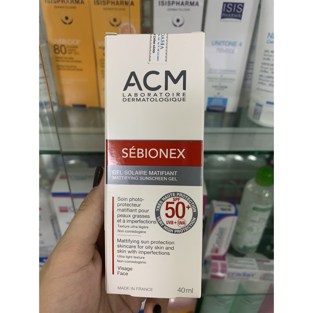 Gel chống nắng ACM cho da dầu ACM SEBIONEX MATTIFYING SUNSCREEN GEL SPF 50+