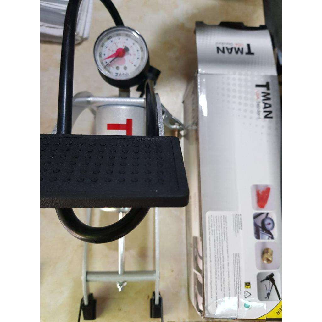 [Rẻ vô địch] Bơm xe đa năng loại bơm dẫm/ bơm chân, siêu bơm xe máy xe đạp hàng xịn [chạy bằng cơm]