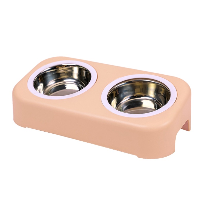 Youyo Bát Đựng Thức Ăn Cho Thú Cưng 2 Trong 1 Bằng Thép Không Gỉ Màu Xanh Lá / Hồng / Xanh Dương Có Thể Tháo Rời