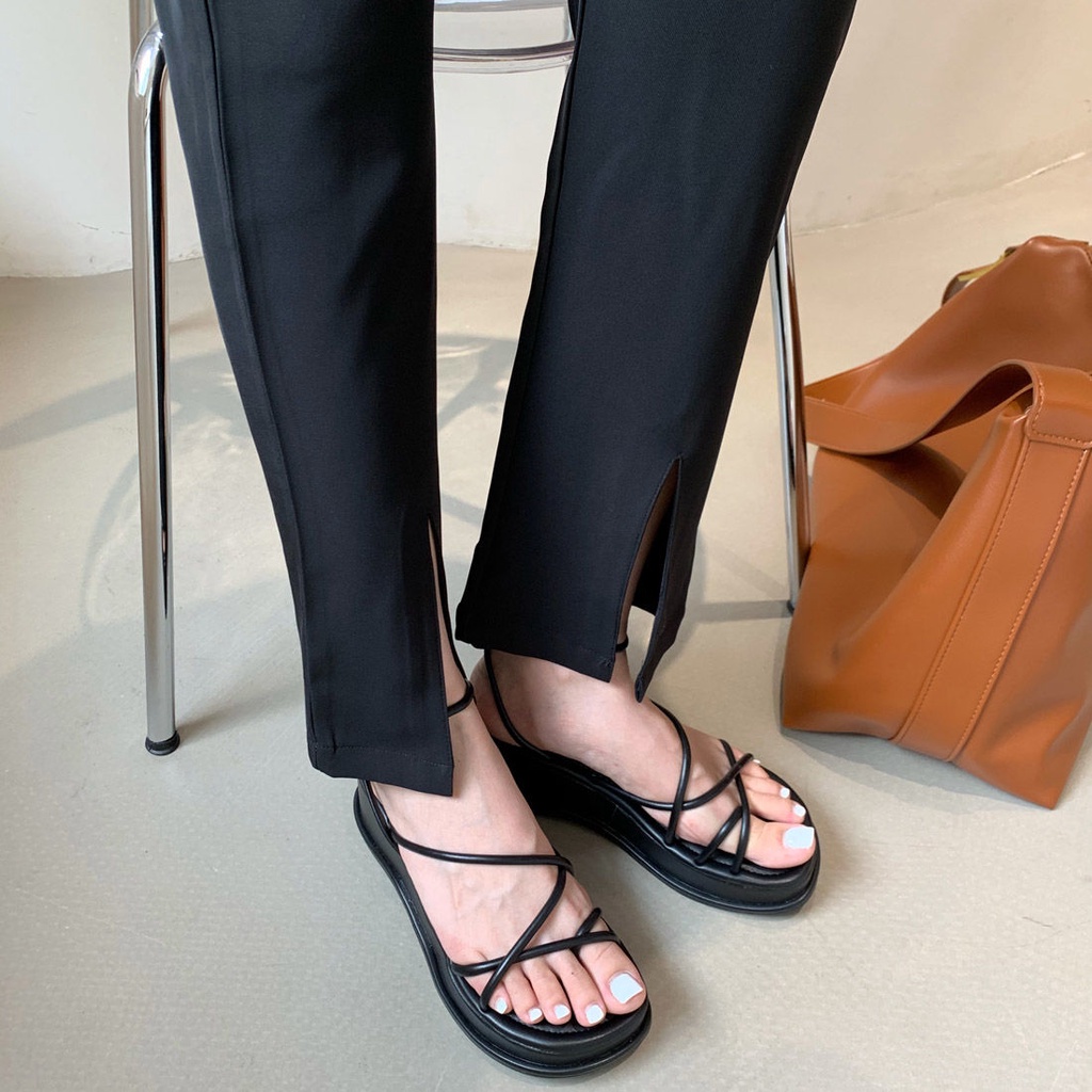 ✔⊕┇Giày Sandal Đế Dày Phong Cách Roman Thời Trang Mới 2022 Cho Nữ