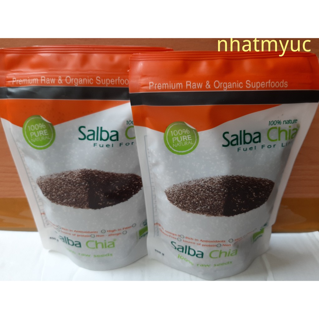 Hạt chia – Salba HỮU CƠ chia organic 450g date 6 2022