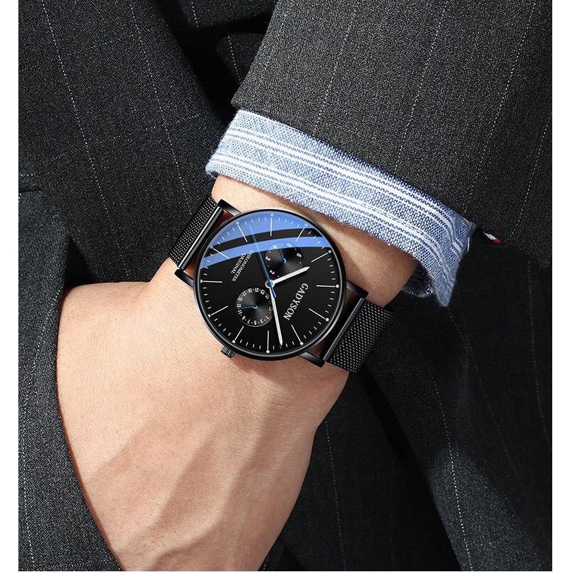 [Mã FAMAYFA2 giảm 10K đơn 50K] Đồng hồ nam Gadyson GA2V01 dây thép nhuyễn cực đẹp tặng tỳ hưu tháo mắc | BigBuy360 - bigbuy360.vn