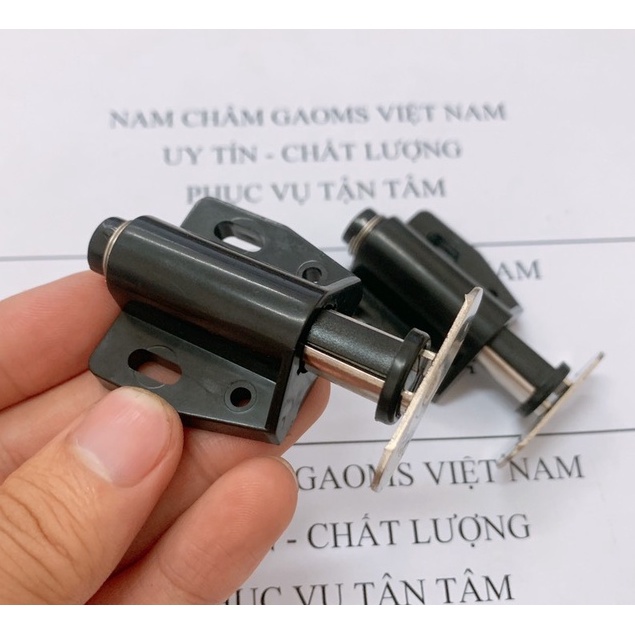 Chặn cửa nam châm, nam châm hít cửa GAOMS, chốt nhấn mở nam châm dùng để giữ cửa tủ gỗ, cửa tủ kính lực từ mạnh