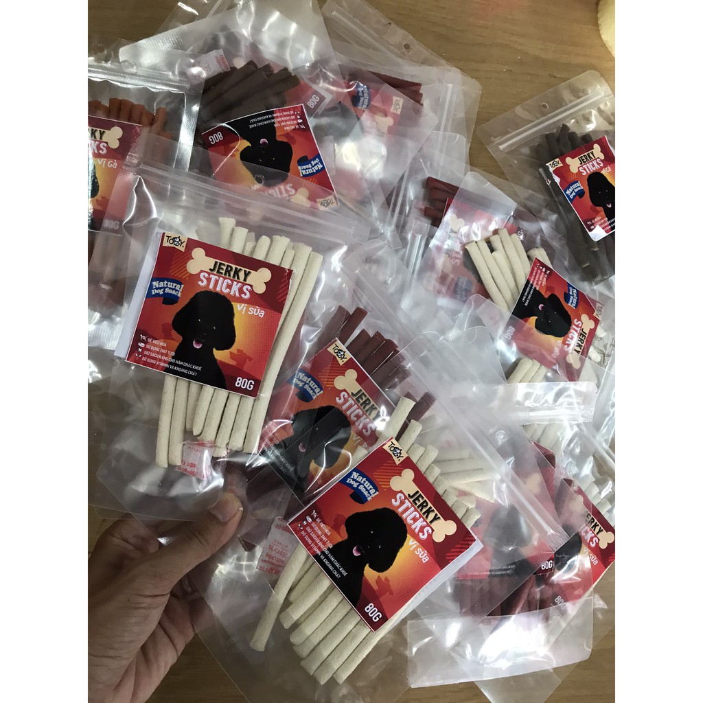 SNACK - Xương Da Bò, Gà, Que dẻo cho chó mèo - Thức ăn cho chó Toby