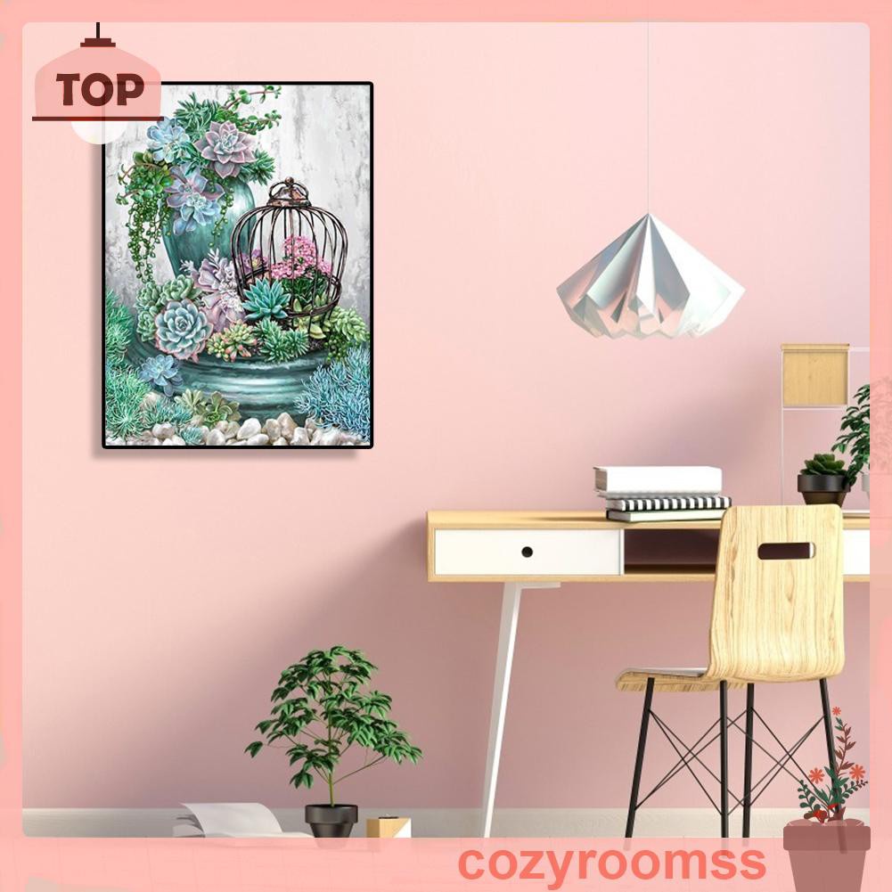 Bộ Tranh Sơn Dầu Tự Làm Hình Cây Xương Rồng