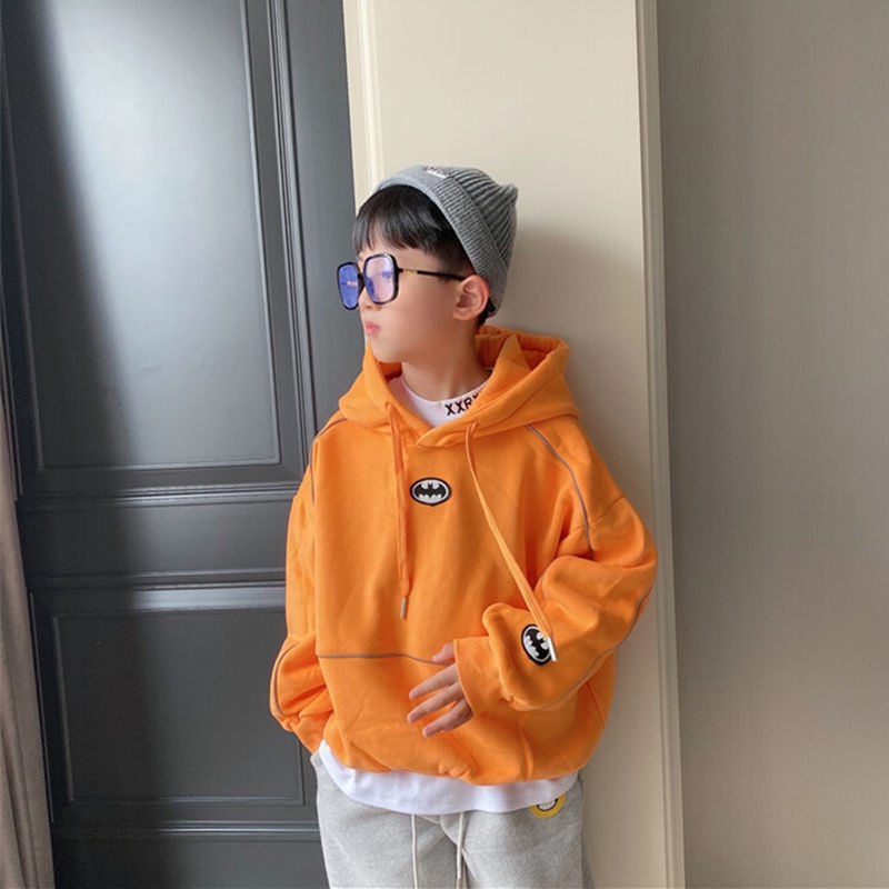 Áo hoodie tay dài dáng rộng phong cách Hàn Quốc cho nam