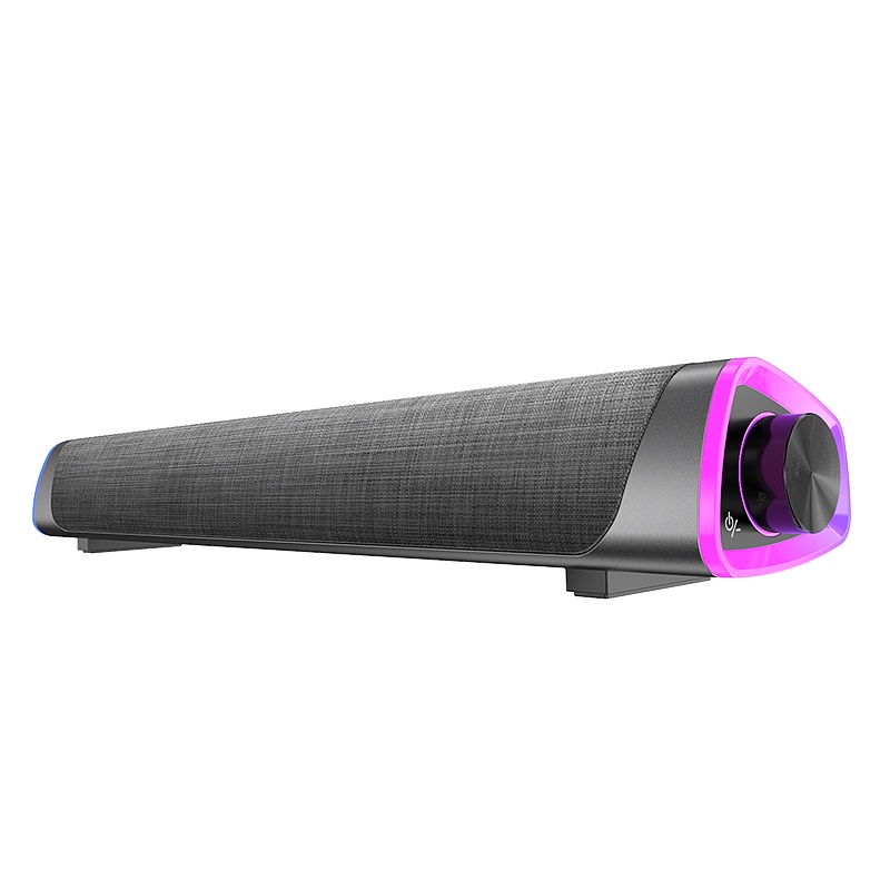 CrownBear Loa máy tính Loa Bluetooth USB Sound Bar với đèn RGB Âm thanh vòm 3D Loa rạp hát tại nhà Đối với PC / laptop