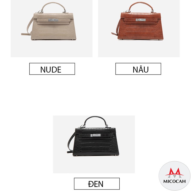 Túi Xách Nữ Đeo Chéo Đeo Vai MICOCAH Kiểu Dáng Thời Trang Phối Vân Da Rắn Siêu Đẹp MC15 - Micocah Mall | BigBuy360 - bigbuy360.vn