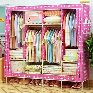 Tủ quần áo 4 buồng khung gỗ cao cấp