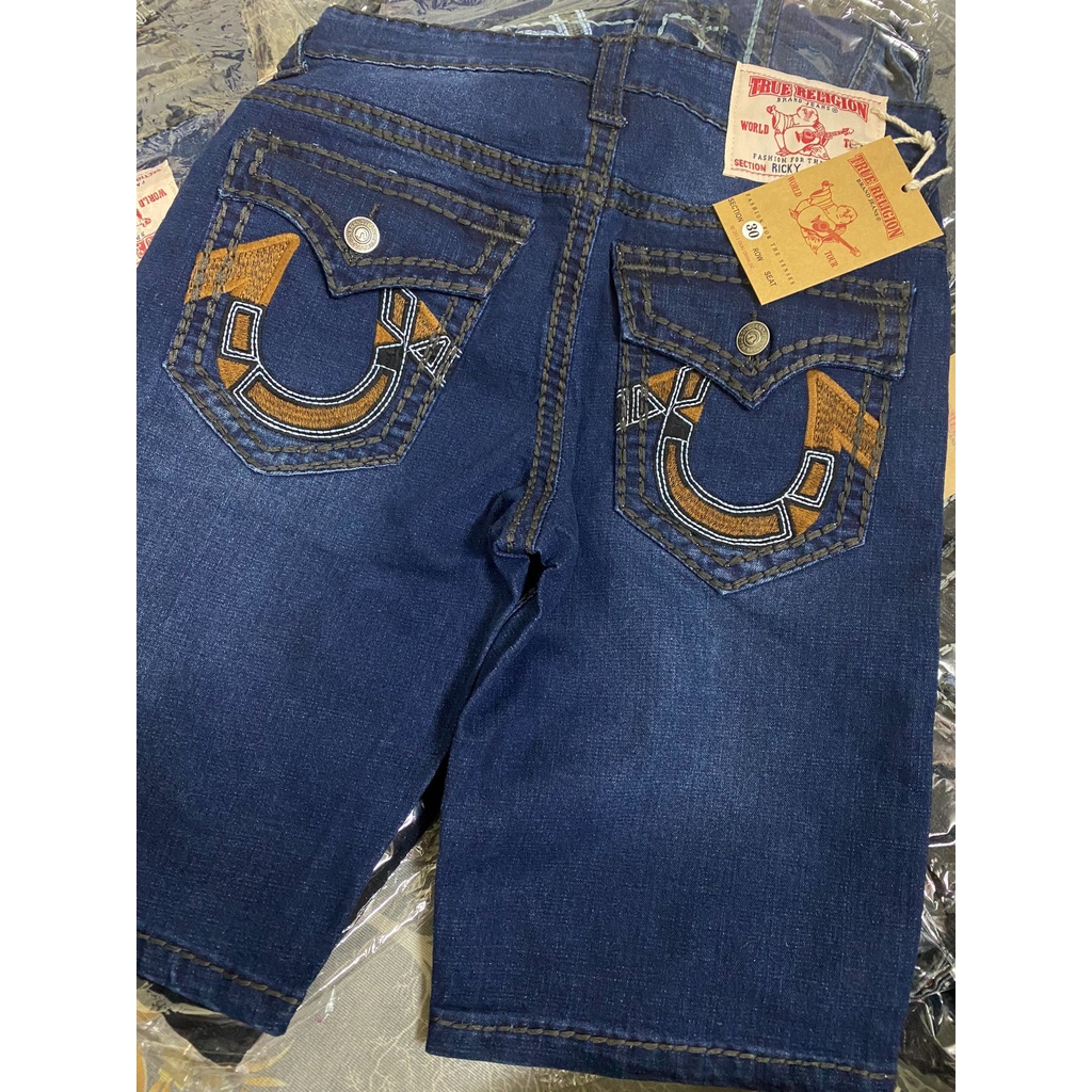 Quần ông địa xuất khẩu Jeans ông địa True religion Jeans nam túi nắp chỉ nổi siêu đẹp