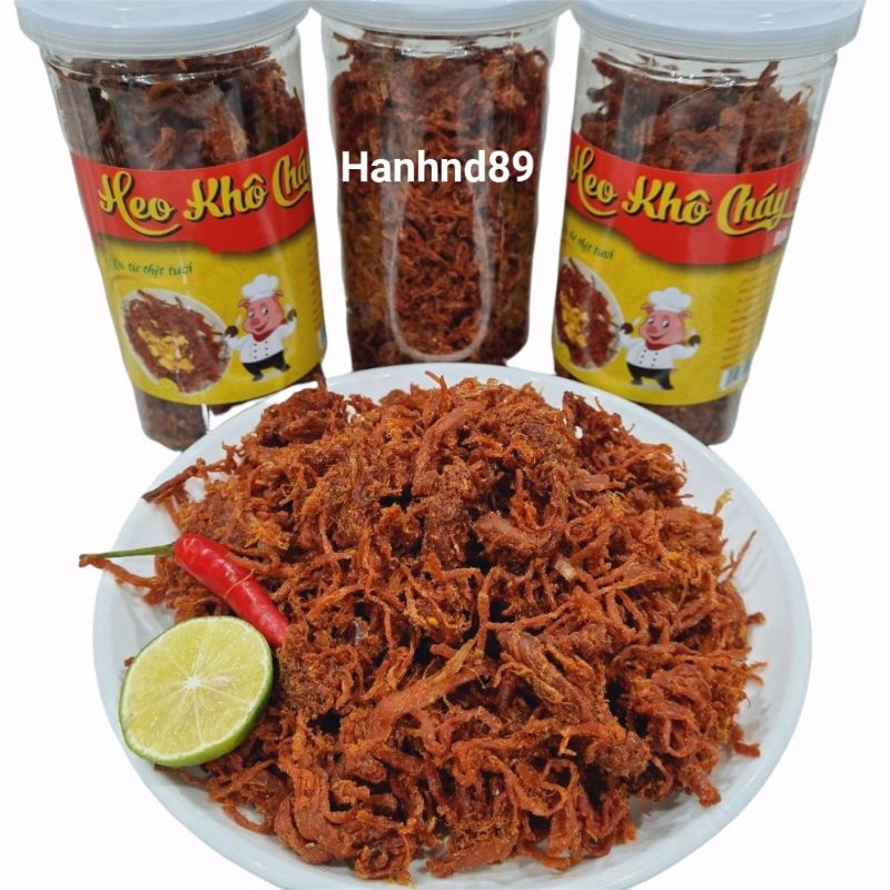 Hũ 300g khô heo cháy tỏi ( ăn thử)