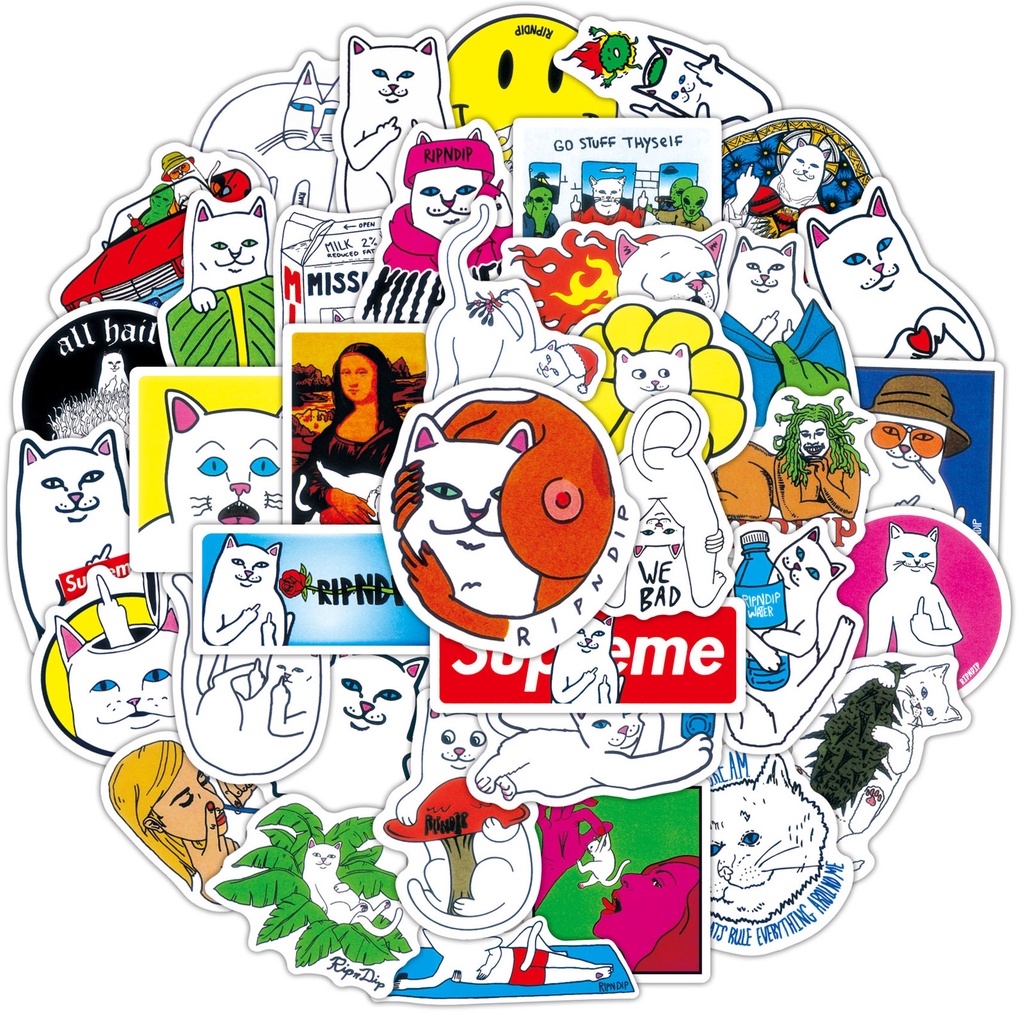 Bộ 100 Cái / Bộ ❉ Hình Dán Ripndip ❉ Miếng Dán Chống Thấm Nước Thời Trang