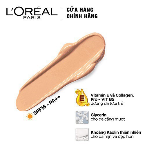 Hàng Mới Kem nền mịn da dạng lỏng L'Oreal Paris True Match Liquid Foundation 30ml (Chính hãng)