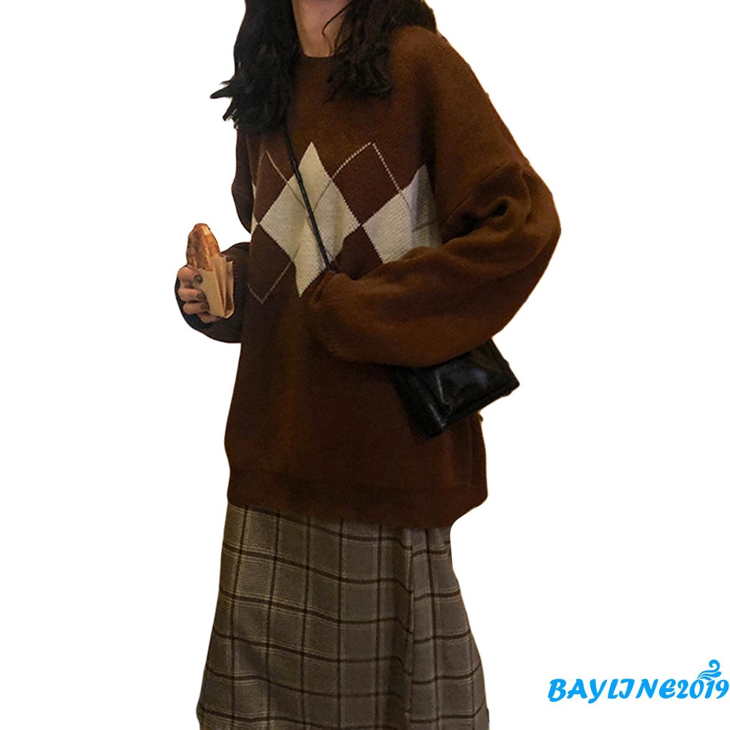 Áo Len Tay Dài Cổ Tròn Thời Trang Cho Nữ