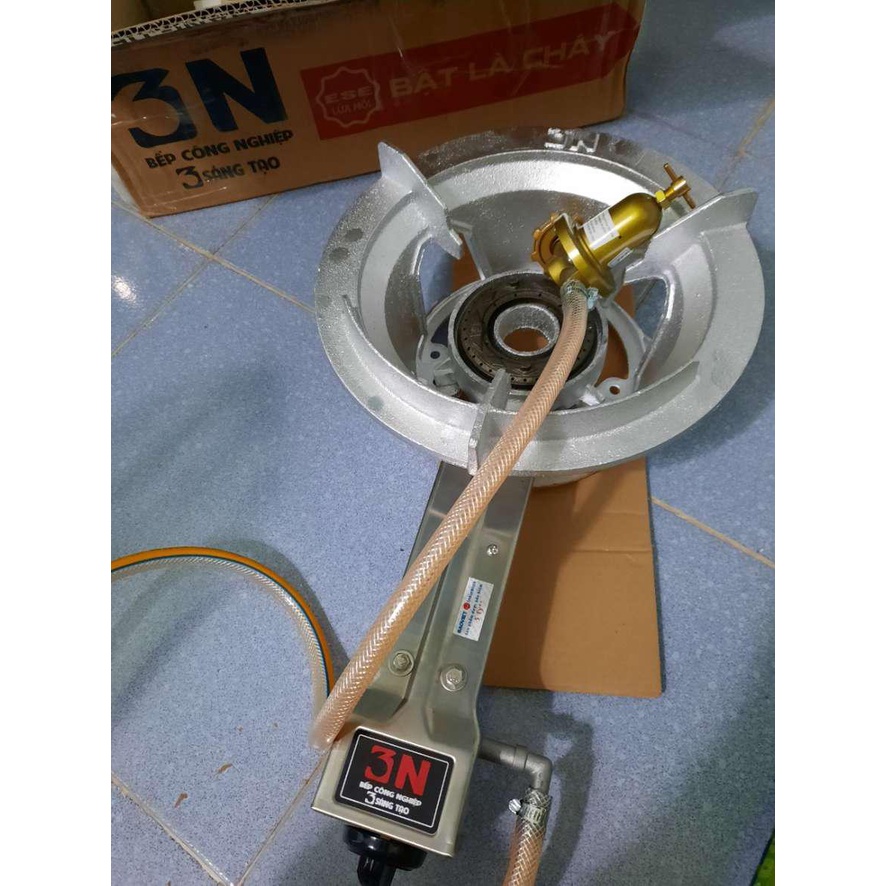 Bếp Gas Công Nghiệp Gado 3N + Bộ Van Dây Chính Hãng- Bảo Hành 24 Tháng