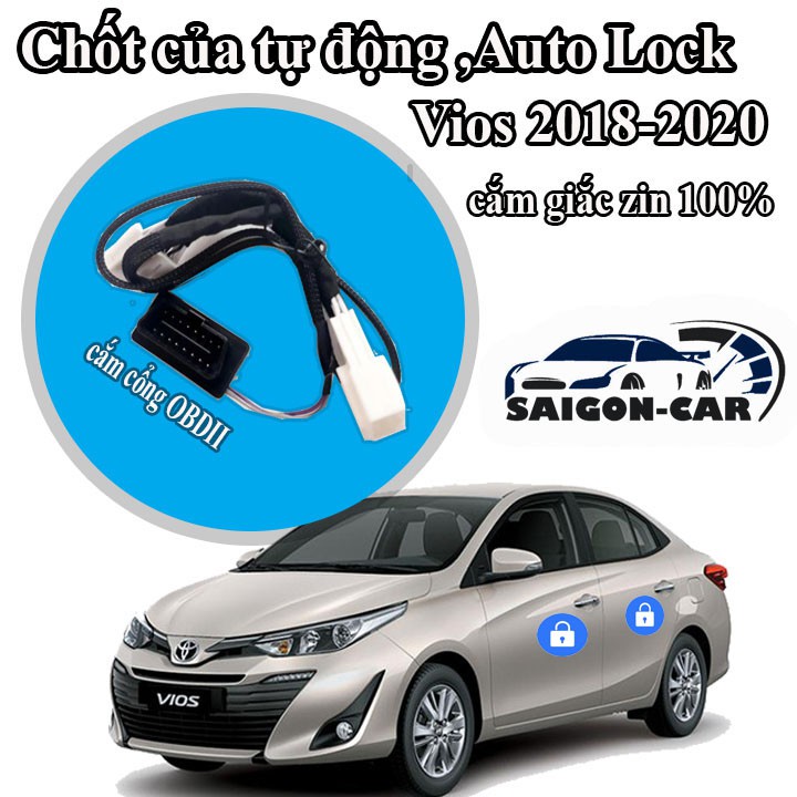 🔥HCM-Chốt cửa tự động ,Auto Lock cắm cổng OBDII cho xe Toyota VIOS 2018-2019-2020_bảo hành 6 tháng