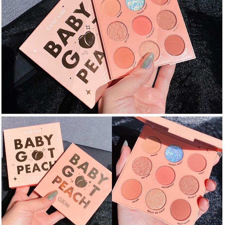 [Hàng mới về] Bảng Phấn Mắt Guicami Baby Got Peach 9 Ô Bản Dupe Hoàn Hảo Của Colourpop
