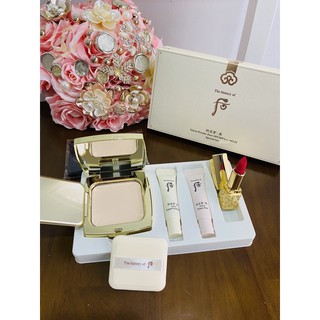 set phấn phủ whoo trắng tặng cặp lót nền mini