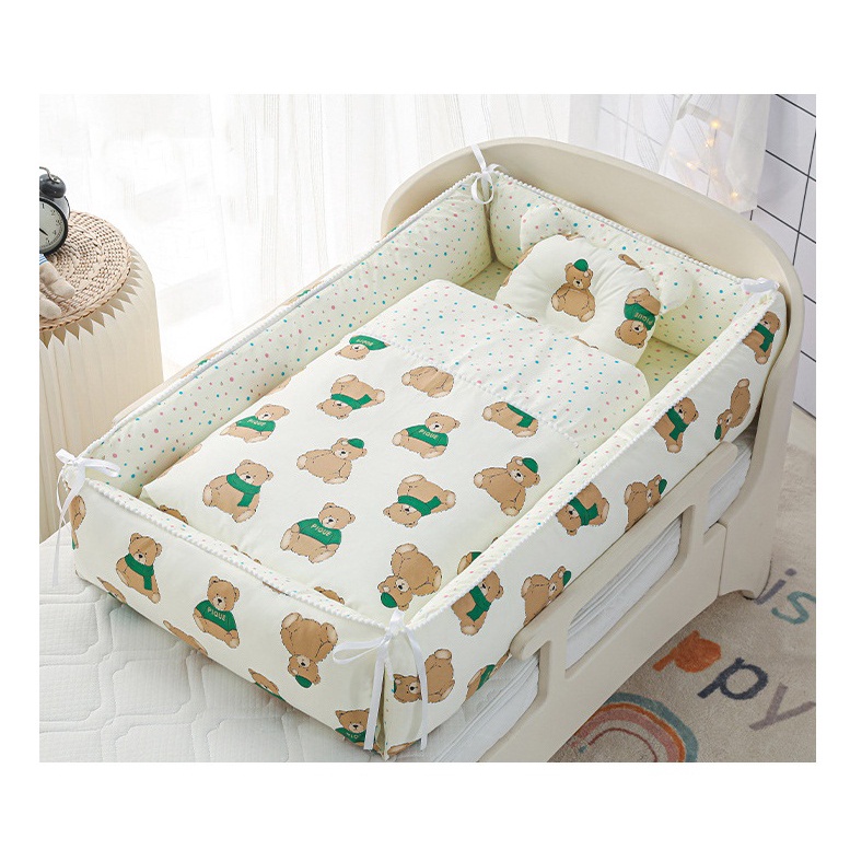 Set Nôi Hình Vuông Kèm Chăn Và Gối Cho Bé Baby Dreams