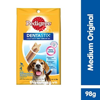 Bánh xương gặm cho chó pedigree dentastix gói 98g