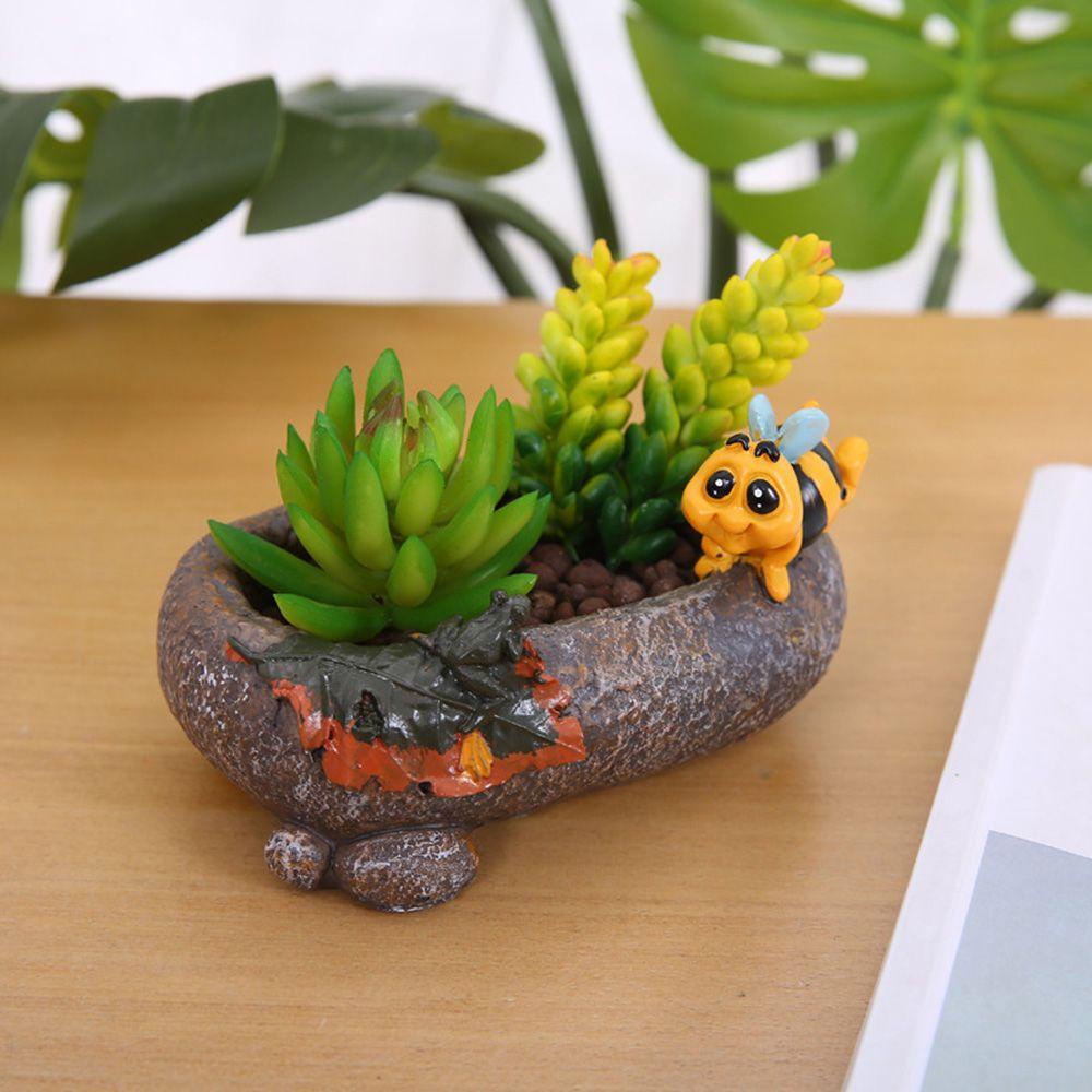 LET Chậu Hoa Hình Rùa Sáng Tạo Trang Trí Sân Vườn