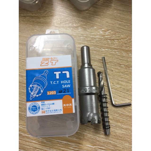 Mũi khoét inox phi 21mm