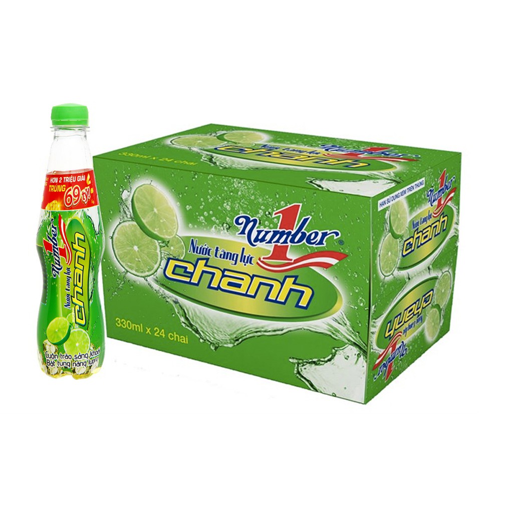 Nước Uống Tăng Lực Number One Chanh - No1 Chanh Chai Nhựa PEP 330ml HSD 18-04-22