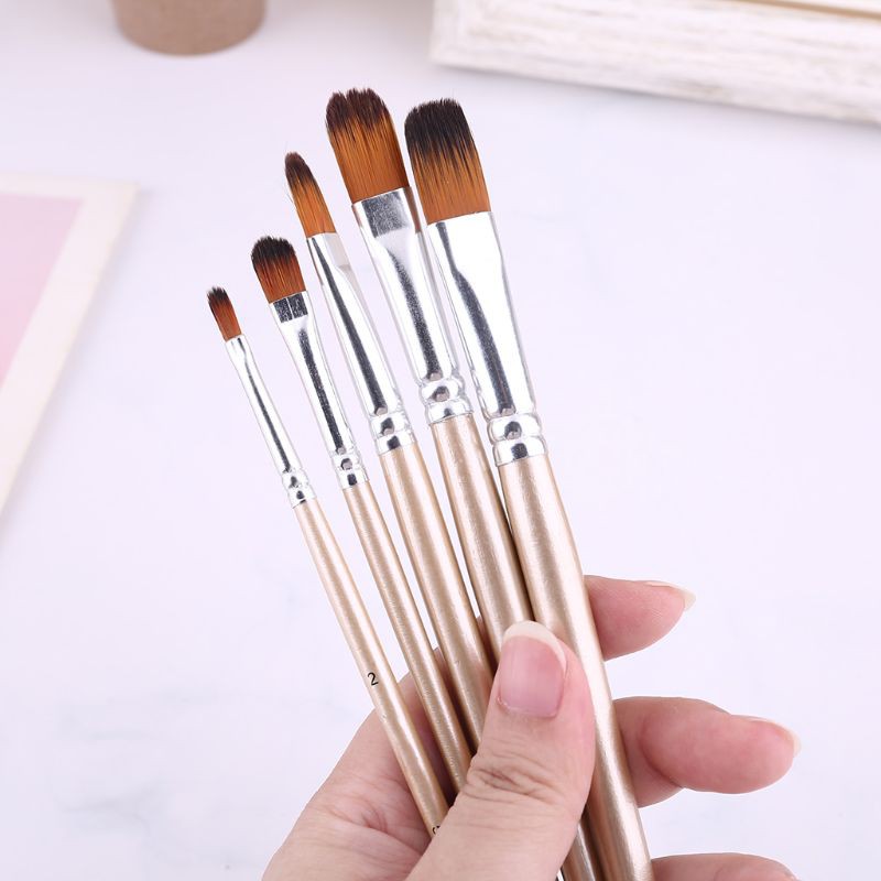 Set 5 Cọ Vẽ Màu Nước Chuyên Nghiệp