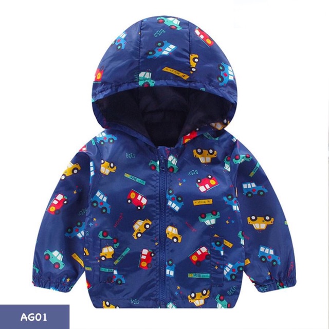 Áo gió 2 lớp cho bé 1-6y