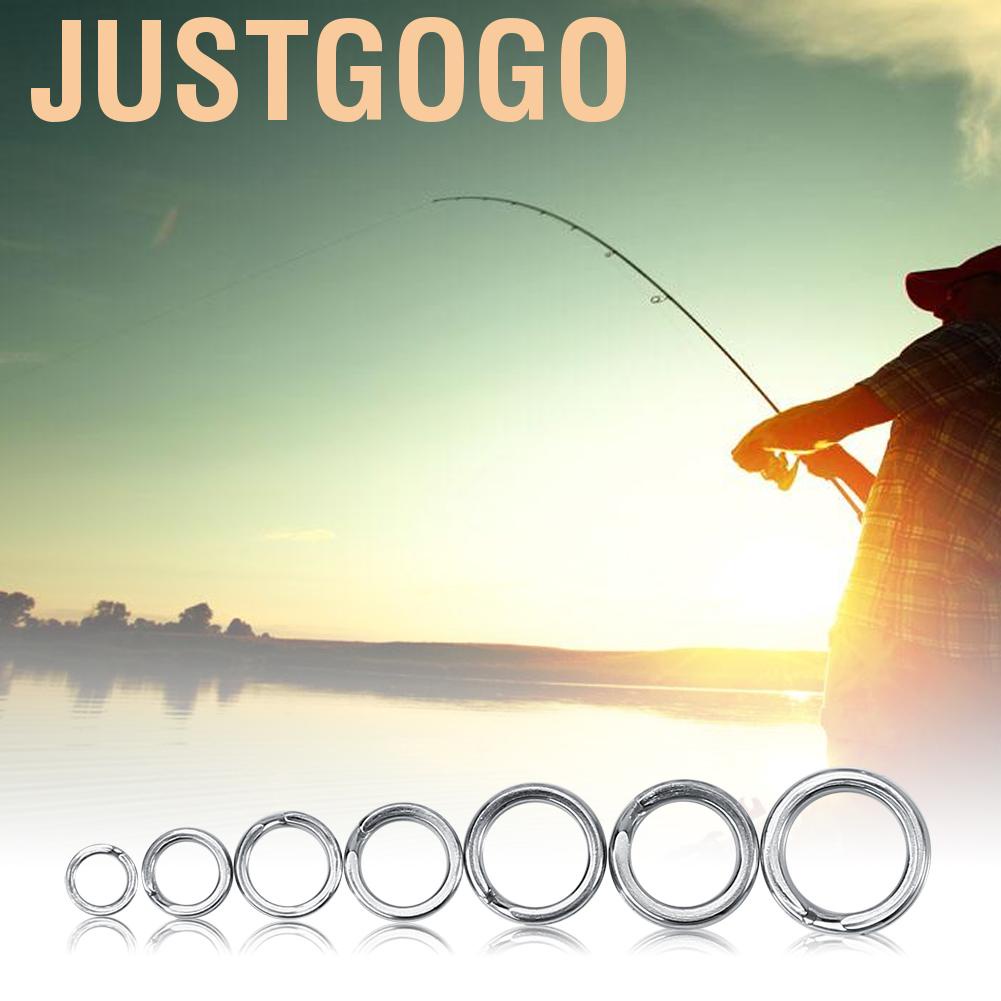 Fishing Tackle Bait Double Circle Split Ring Connector