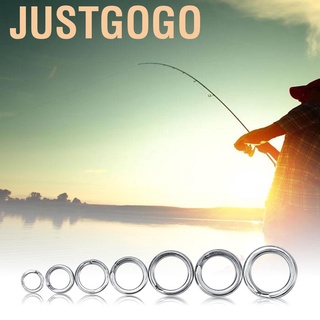 Fishing Tackle Bait Double Circle Split Ring Connector