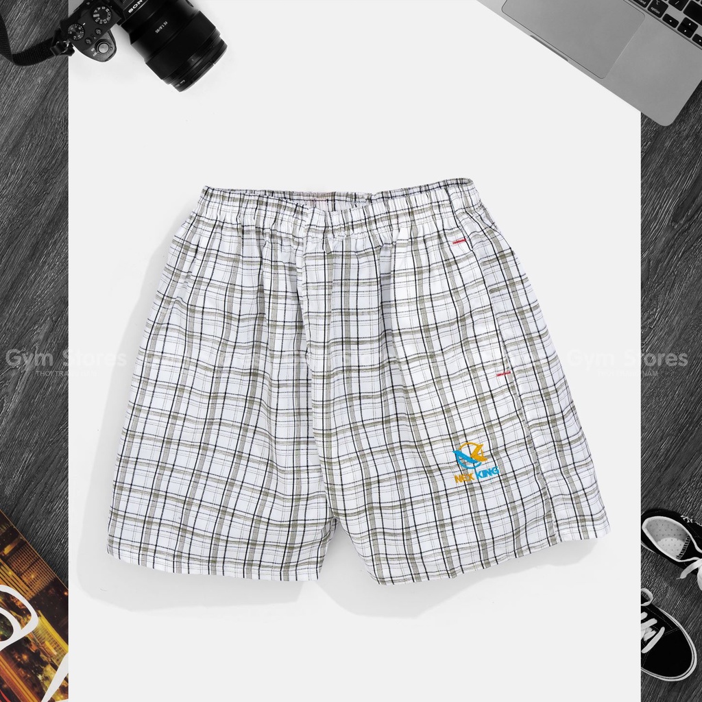 [FREESHIP HCM ]Quần Short Nam - Quần đùi Caro Vải Cotton CAO CẤP- Mặc Nhà Thoải Mái SIZE 45 ĐẾN 95KG