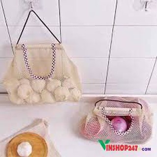 Túi lưới đựng đồ đa năng, đựng hành tỏi