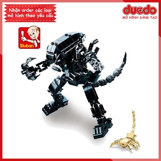 Sluban 0720B Lắp ghép quái vật không gian Alien - Đồ chơi Lắp ghép Mô hình