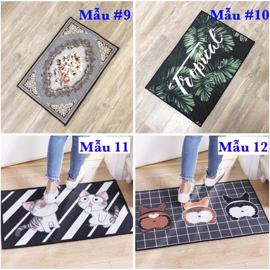 THẢM LAU CHÂN 3D CHỐNG TRƠN TRƯỢT 40x60CM.