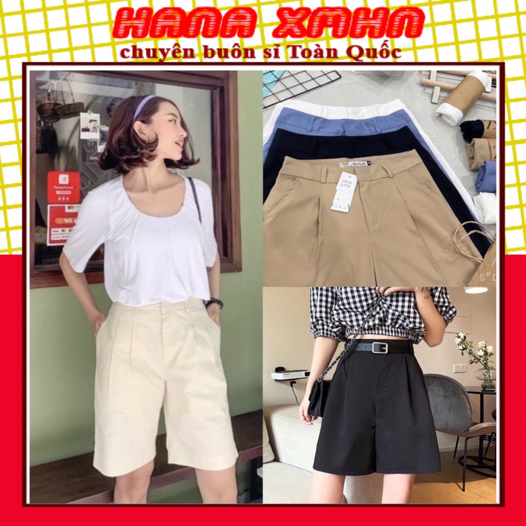 [QUẦN LỬNG] Quần Lửng Nữ, Quần Ngố Ống Rộng Phong Cách Reto Nữ_Màu Cực Xinh