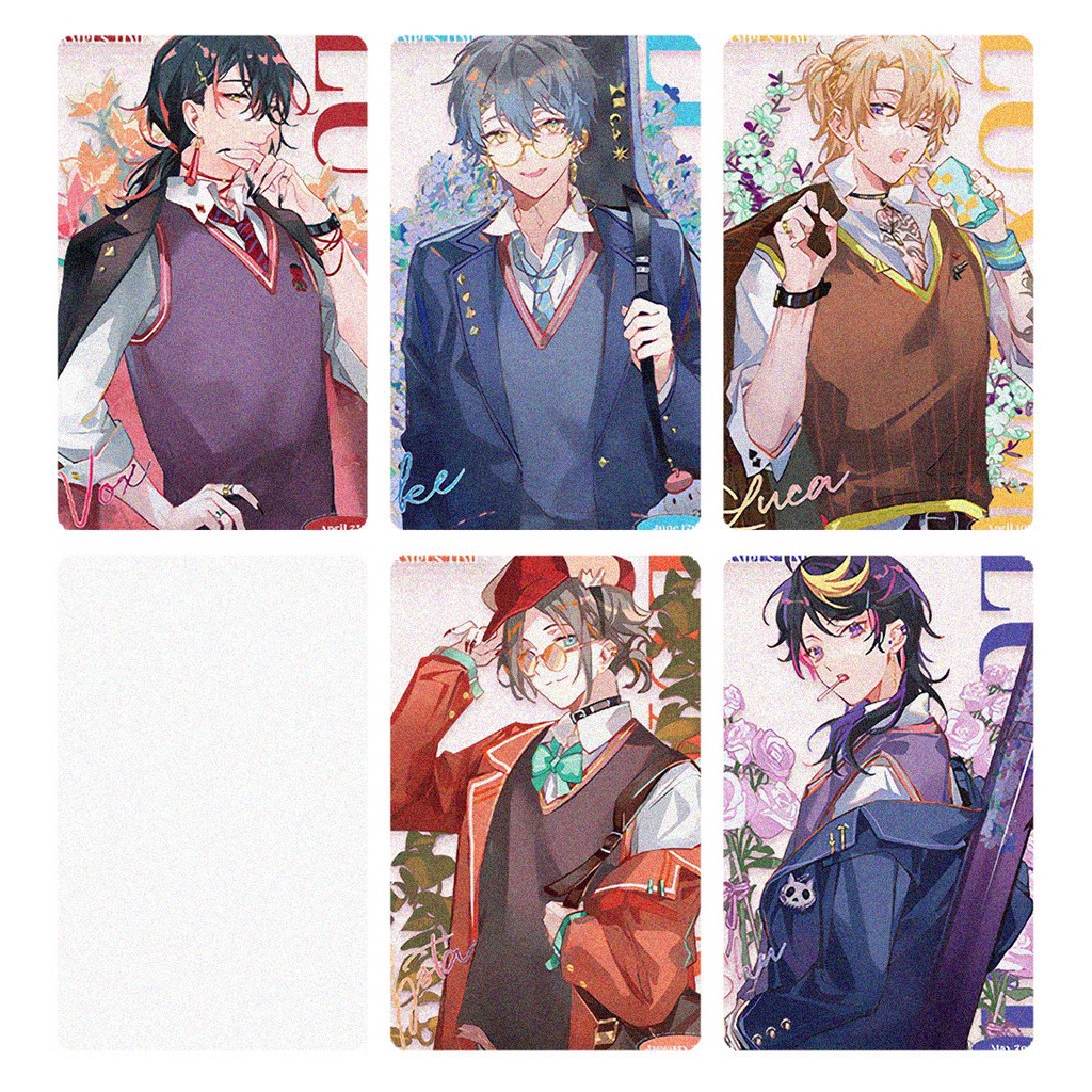 Ảnh card bo góc in hình LUXIEM ver HỌC BÁ thẻ bo viền 5*8cm anime chibi sưu tập độc đáo