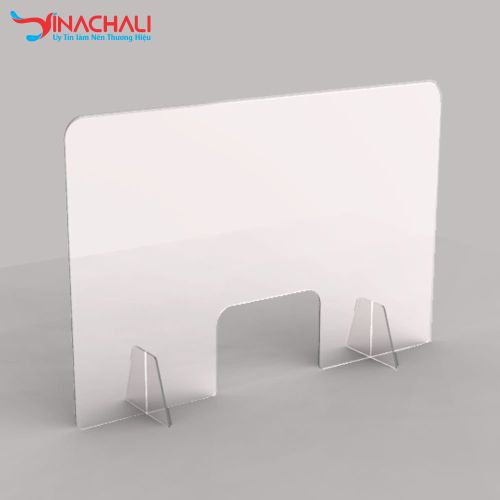Tấm chắn giọt bắn mica trong suốt phòng dịch covid nhiều kích thước
