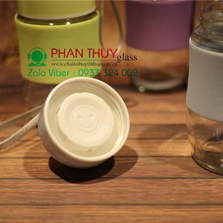 SET 02 Chai Thủy Tinh Lùn Silicon 350ml